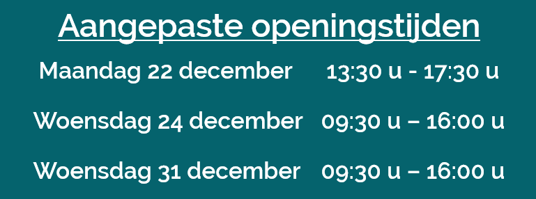 Aangepaste openingstijden